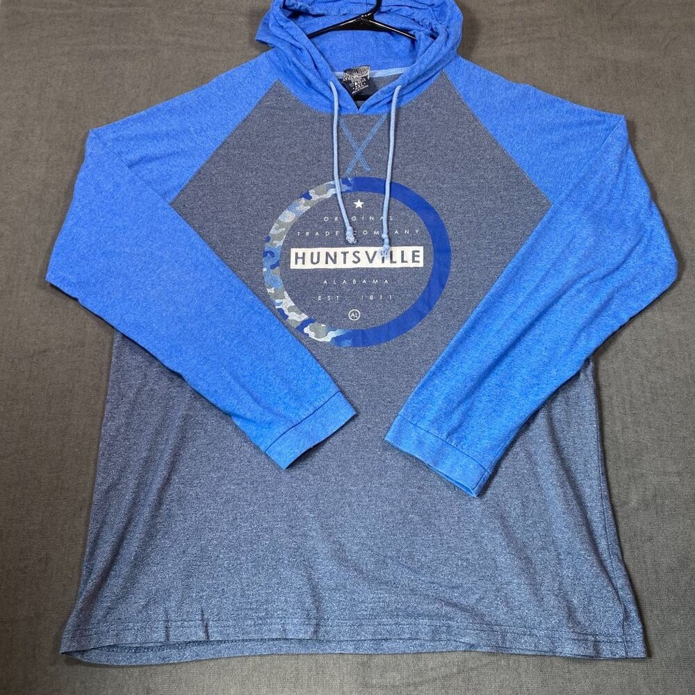 Salt Creek Huntsville Alabama Graphic Hooded Long Sleeve Shirt Mens size 2XL
